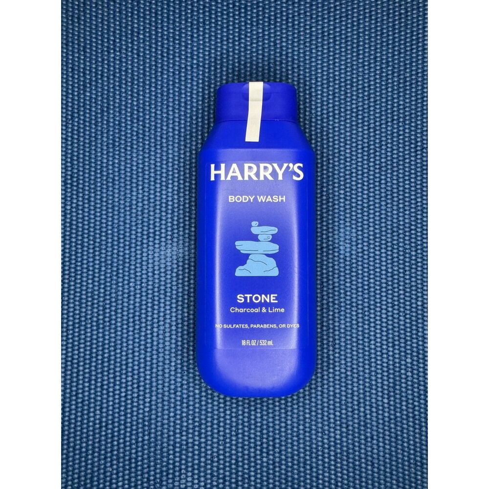 Harry's Stone Body Wash Charcoal & Lime 16oz New